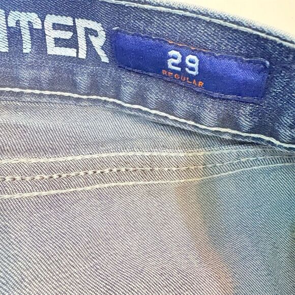 American Fighter Men's Distressed Denim Jeans Blue Size 29R - Picture 8 of 16